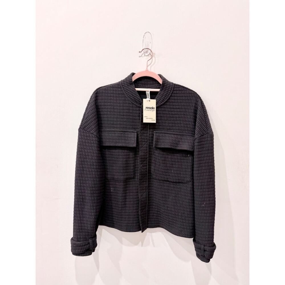 Devon Windsor Roxy Waffle Full Zip Oversized Jack… - image 4